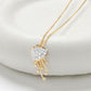 Ocean | Deep Blue 14K Gold Jellyfish Necklace with Lab Diamond Drops