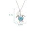 Turtle-shaped pendant with blue gemstone on a white  Ocean | Deep Blue Sterling Silver Aquamarine Crystal Pearl Turtle NecklaceOcean | Deep Blue Sterling Silver Aquamarine Crystal Pearl Turtle NecklaceOcean | Deep Blue Sterling Silver Aquamarine Crystal Pearl Turtle NecklaceOcean | Deep Blue Sterling Silver Aquamarine Crystal Pearl Turtle Necklace