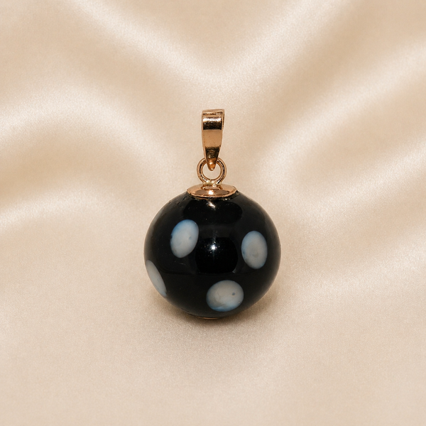 Oval Bail 19.2K Portuguese Gold | Conta de Olho Pendant