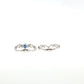 14K Gold | White Gold Bridal Set with 1.8cttw Round Diamonds & .30cttw Sapphires