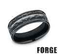Benchmark | Men’s Cobalt Chrome Wedding Band – Brushed Finish with Polished Edges (Size 10) (RECF58186CC10)