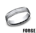 Benchmark RECF7602SCC10 mens size 10 cobalt chrome wedding band brushed finish