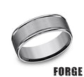 Benchmark RECF7802STG10 mens size 10 two tone cobalt chrome wedding band