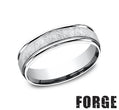 Benchmark RECF86585CC10 mens size 10 cobalt chrome wedding band brushed finish