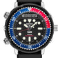 Seiko | SNJ027 Prospex Men's Solar Analog-Digital Silicone Black PADI Special Edition Diver Watch