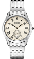 Seiko Essentials SRK047 SS Quartz Ivory Dial