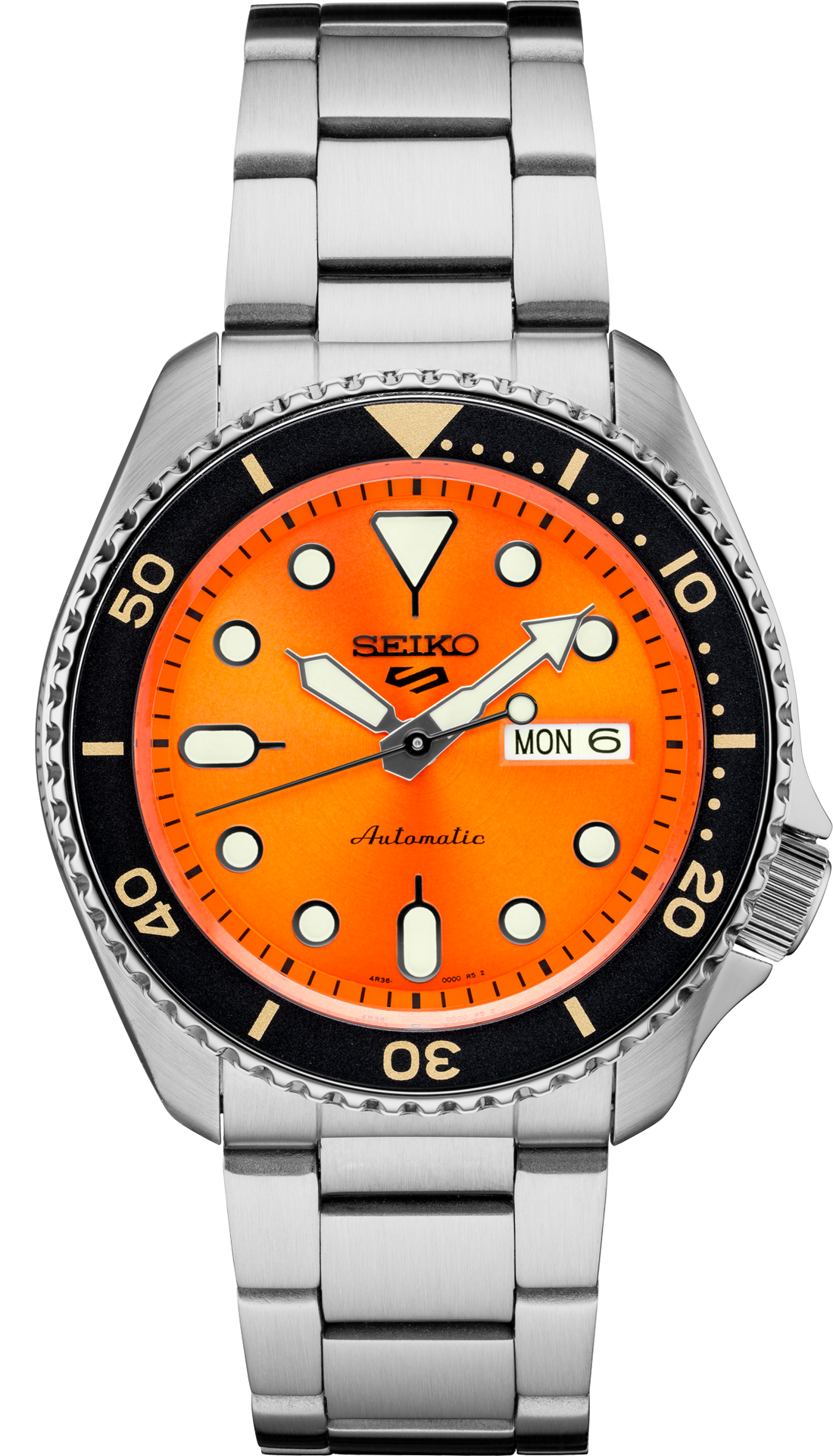 Seiko | SRPD59 Seiko 5 Sports Orange Dial Stainless Steel Automatic Watch