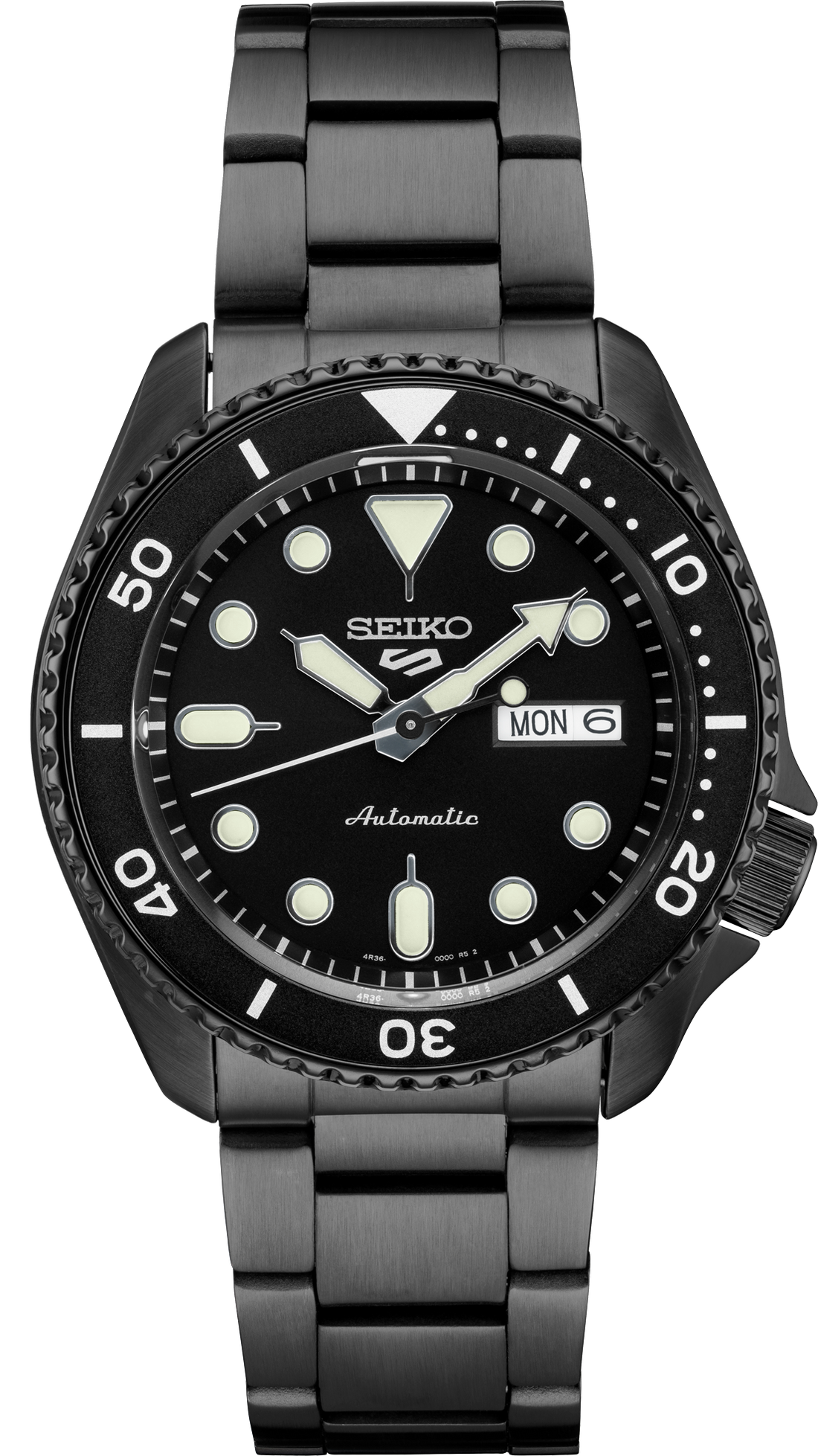 Seiko | SRPD65 Seiko 5 Sports SS Blk Ct Automatic Black Dial