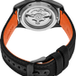 Seiko | SRPH33 Seiko 5 Sport Black Dial and Orange Markers with Black Nylon Strap
