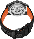 Seiko | SRPH33 Seiko 5 Sport Black Dial and Orange Markers with Black Nylon Strap