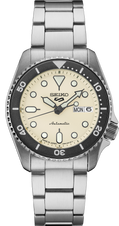 Seiko 5 Sport 38mm Automatic Watch Beige Dial Watch SRPK31