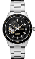Seiko | SSA425 Presage Style 60s SS Automatic Black Dial Stainless Steel Watch