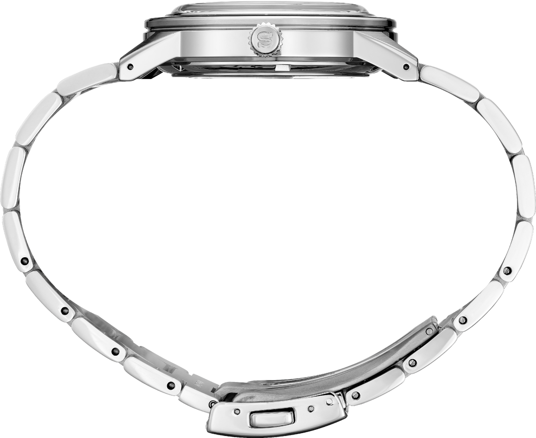 Seiko | SSA425 Presage Style 60s SS Automatic Black Dial Stainless Steel Watch