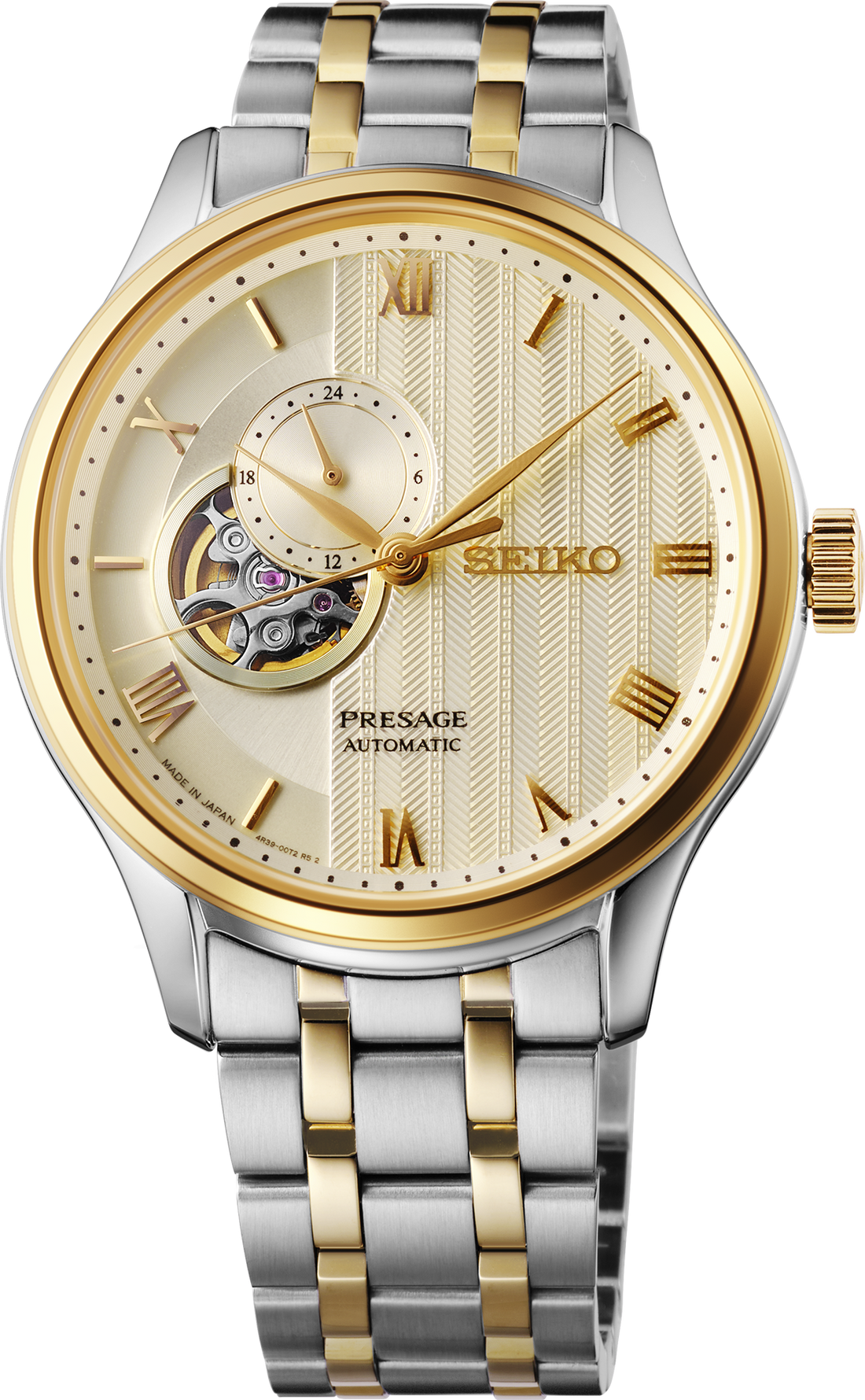 Seiko | SSA464 Presage Open Heart Japanese Garden TT Automatic Ivory Dial