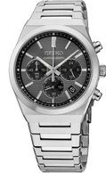 Seiko Essentials SSB455 SS Quartz Chronograph Gray Dial