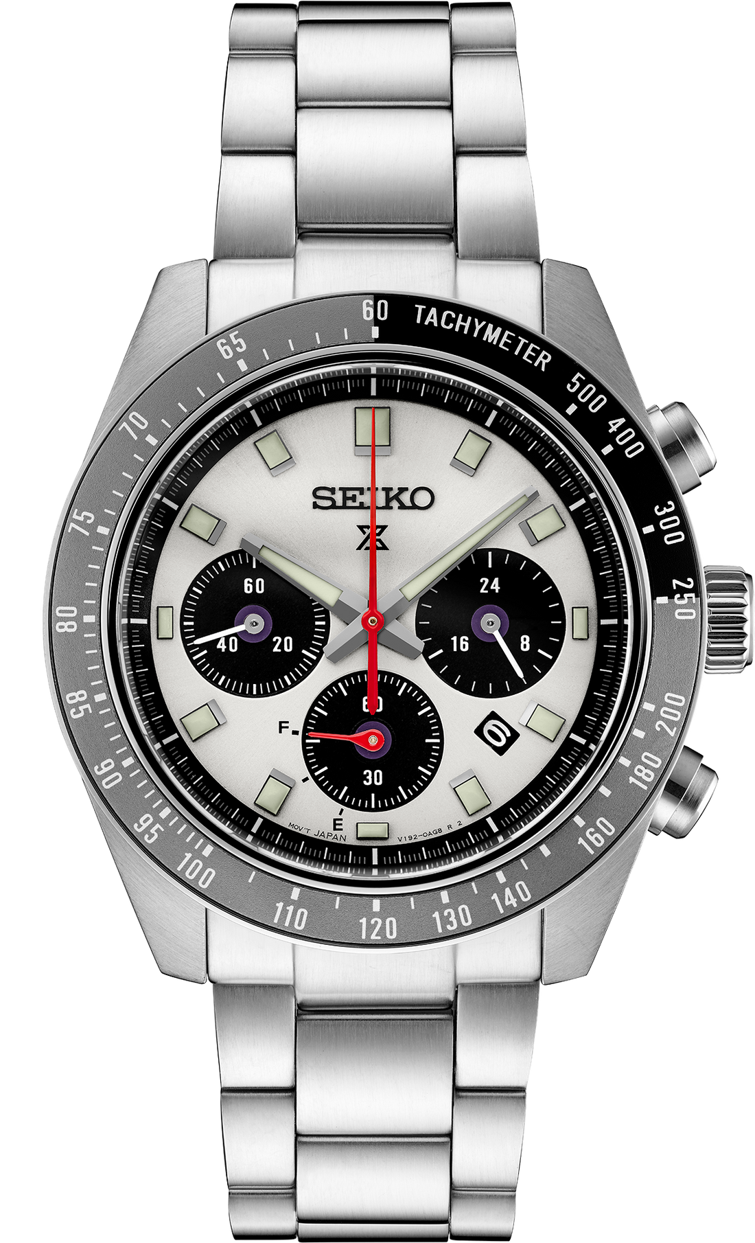 Seiko | SSC911 Prospex Speedtimer SS Solar Chronograph Silver Dial