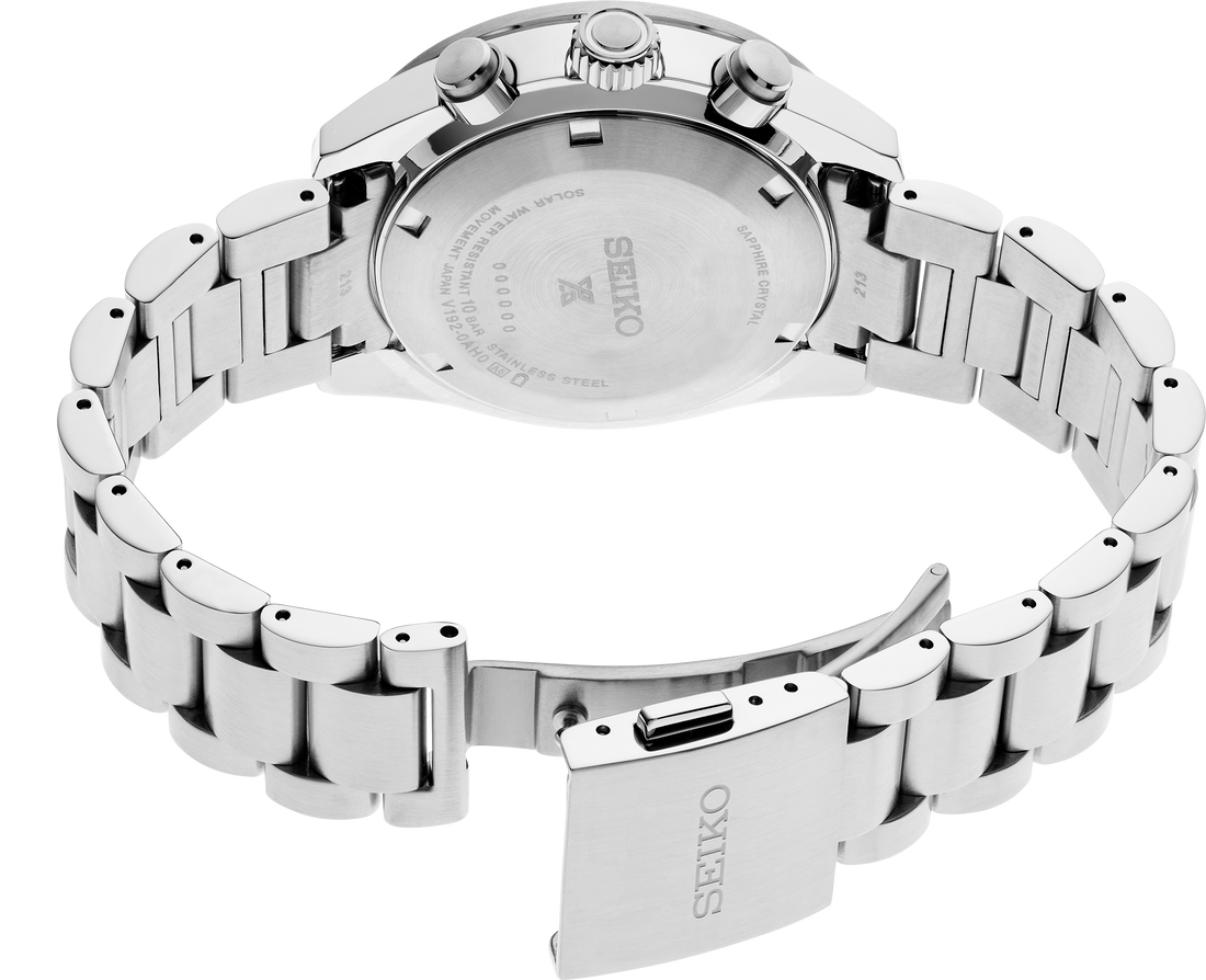 Seiko | SSC911 Prospex Speedtimer SS Solar Chronograph Silver Dial