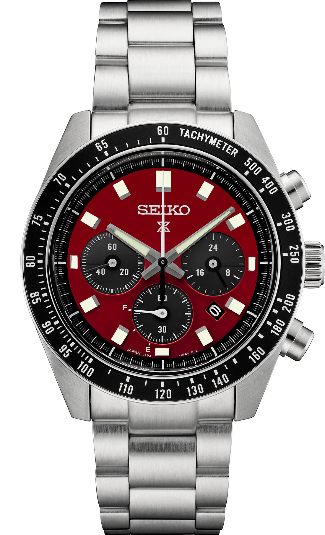 Seiko | SSC927 Prospex Men's Solar Stainless Steel Red Seiko Watch