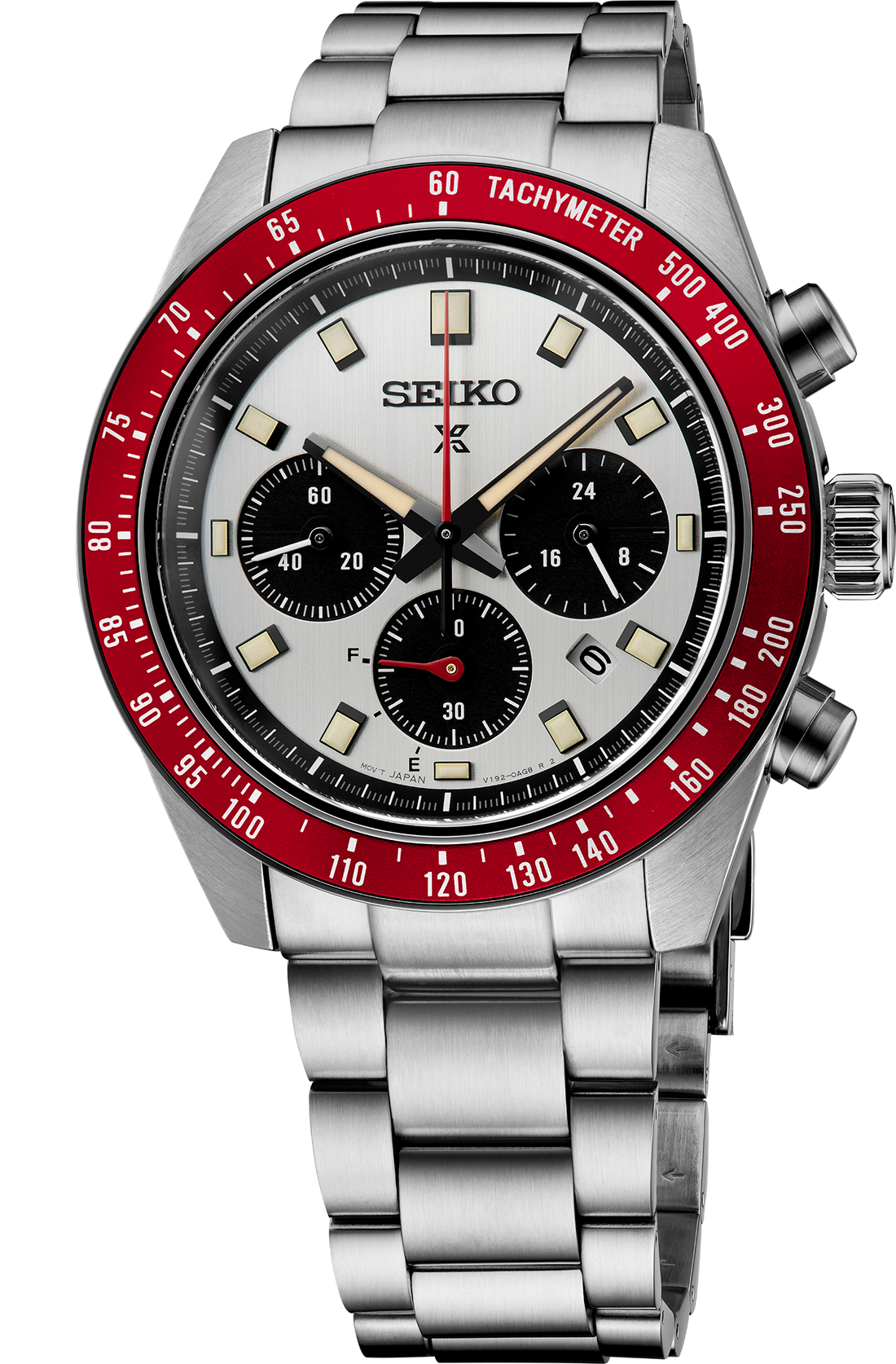 Seiko | SSC945 Prospex Speedtimer SS Solar Chronograph White Dial