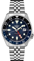Seiko 5 Sport Automatic GMT Watch Blue Dial SSK003