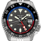 Seiko | SSK019 Seiko 5 Sports Men's Automatic GMT Stainless Steel Charcoal