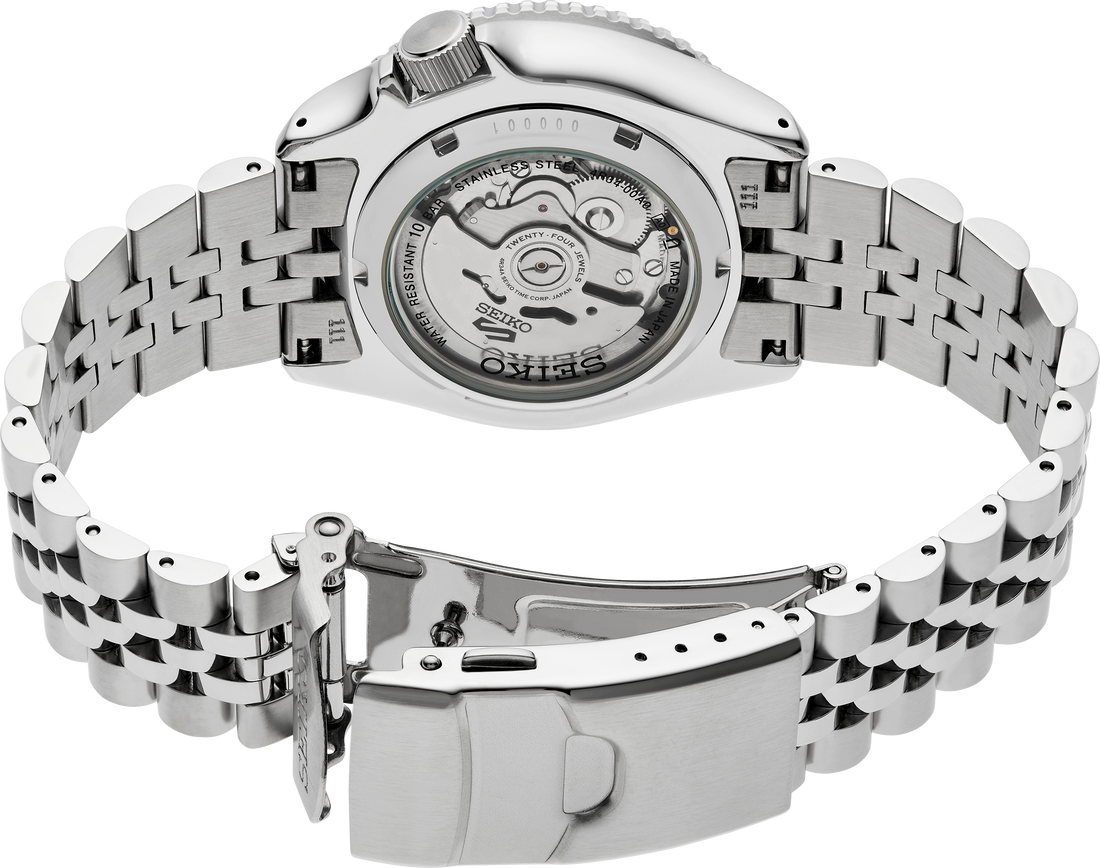 Seiko | SSK033 Seiko 5 Sports SS Automatic GMT Silver Dial