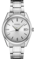 Seiko | Essentials Stainless Steel Quartz Silver Dial Watch SUR307