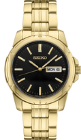 Seiko | SUR358 Essentials SS GP Quartz Black Dial