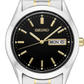 Seiko | SUR363 Essentials Quartz Two-Tone Black Dial Watch