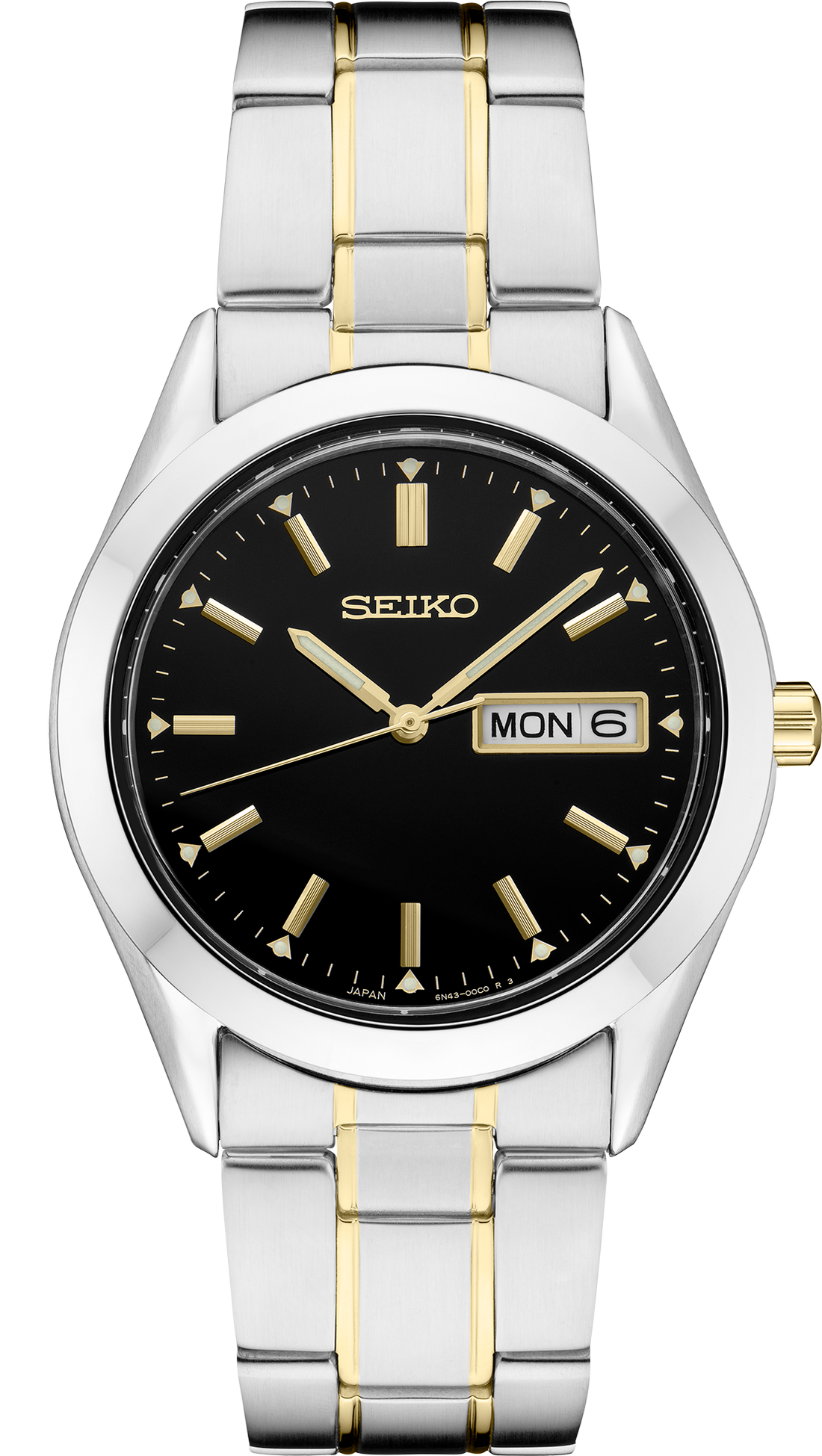 Seiko | SUR363 Essentials Quartz Two-Tone Black Dial Watch