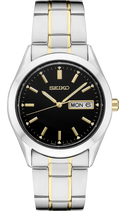 Seiko | SUR363 Essentials Quartz Two-Tone Black Dial Watch