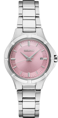Seiko Essentials SS Quartz Pink Dial SUR413