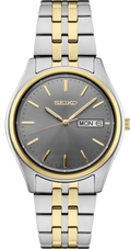 Seiko | SUR432 Essentials Men's Quartz SS Charcoal Essentials Watch