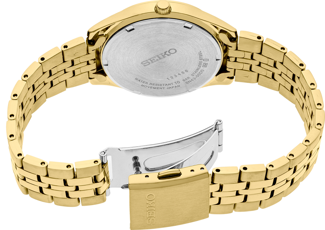 Seiko | SUR434 Essentials SS GP Quartz Champagne Dial