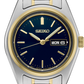 Seiko Essentials SS TT Quartz Blue Dial SUR436