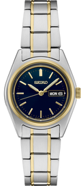 Seiko Essentials SS TT Quartz Blue Dial SUR436