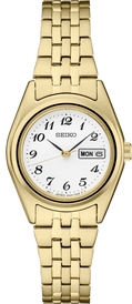 Seiko | Essentials SS GP Quartz White Dial SUR440