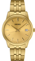 Seiko | SUR442 Essentials SS GP Quartz Champagne Dial