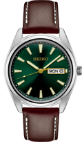 Seiko Essentials SUR449 SS Quartz Green Dial