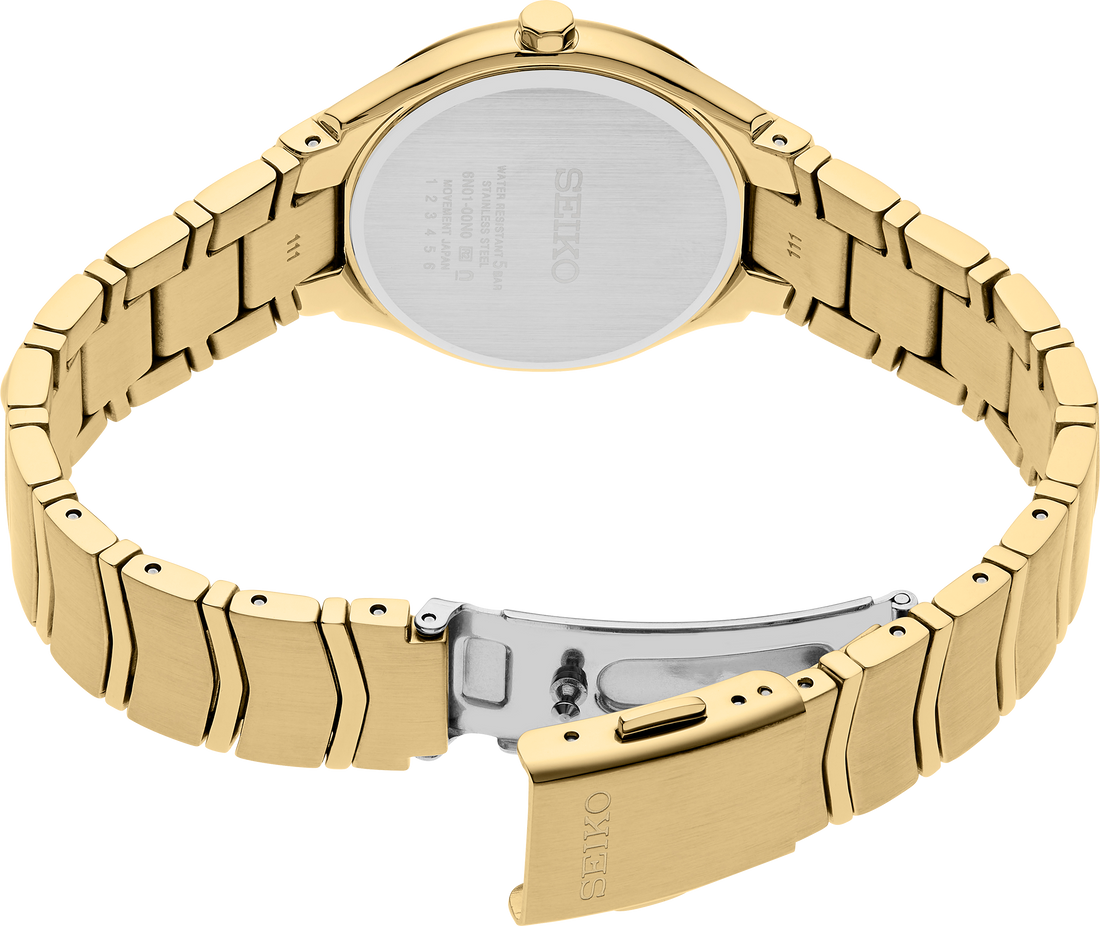 Seiko | SUR552 Essentials SS GP Quartz Champagne Dial