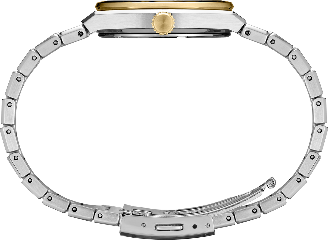 Seiko | SUR578 Essentials 34 mm Two Tone Steel White Quartz Watch