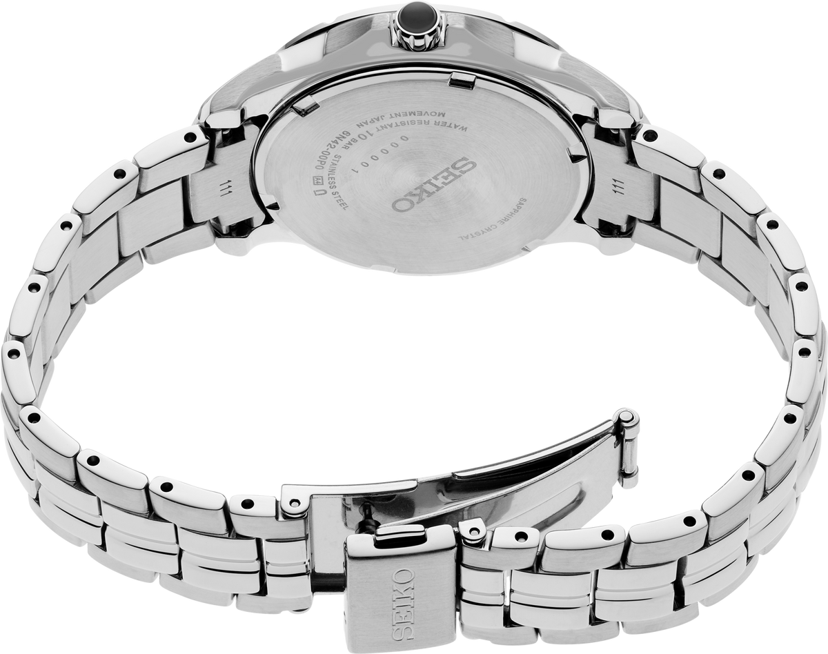 SUR585_2Seiko | SUR585 Coutura SS Quartz Pink Mother of Pearl Dial Watch back