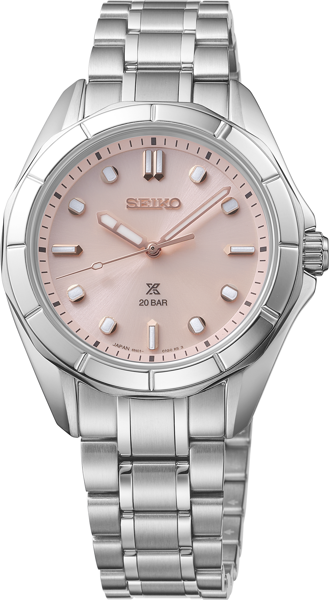 Seiko | SUR597 Prospex Sea Sport SS Quartz Pink Dial