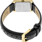 Seiko | SWR054 Seiko Essentials Quartz White Dial Black Leather Watch