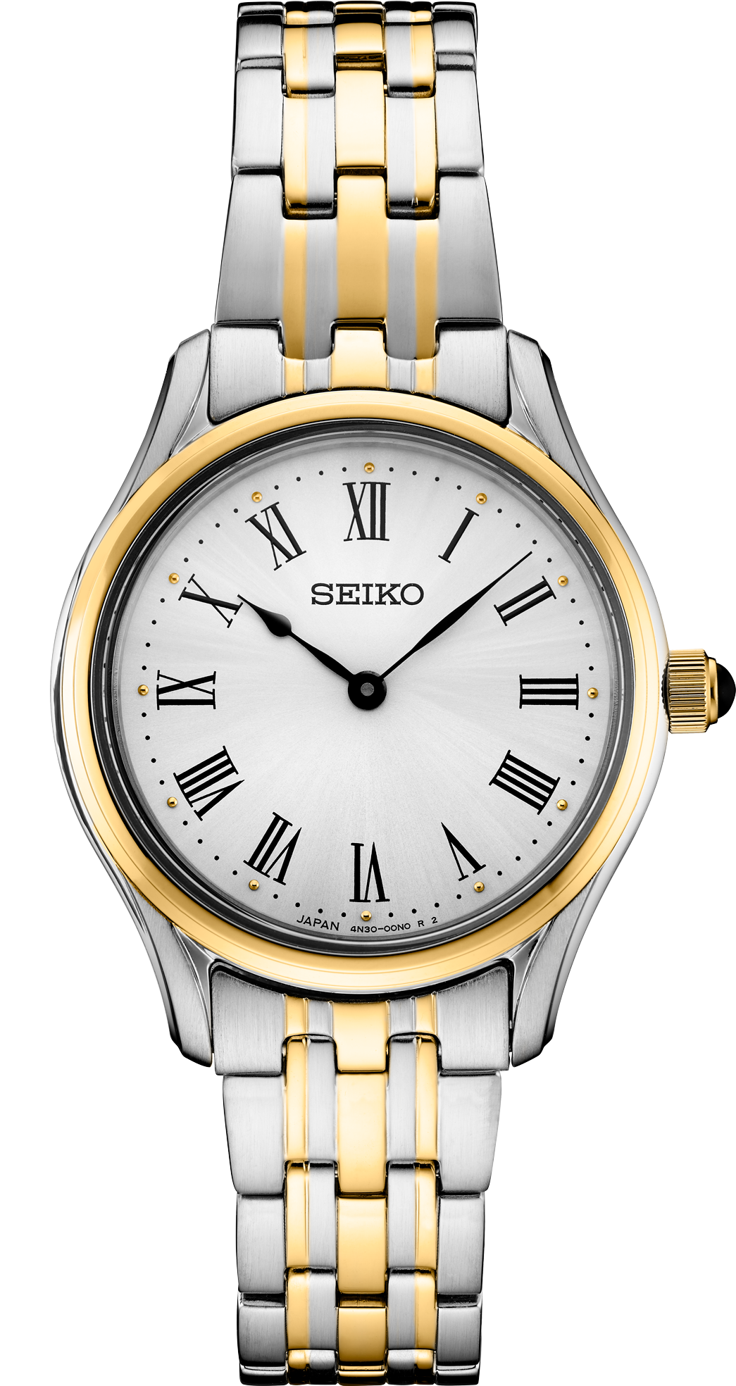 Seiko | SWR070 Seiko Essentials Two Tone Silver Dial Stainless Steel Watch