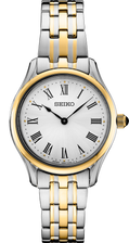 Seiko | SWR070 Seiko Essentials Two Tone Silver Dial Stainless Steel Watch