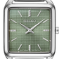 Seiko | SWR075 Essentials Tank Watch with Green Grid Pattern Dial