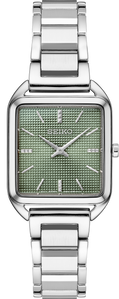 Seiko | SWR075 Essentials Tank Watch with Green Grid Pattern Dial