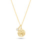 Ocean | Deep Blue 14K Gold Lab Diamond Mini Sand Dollar Necklace