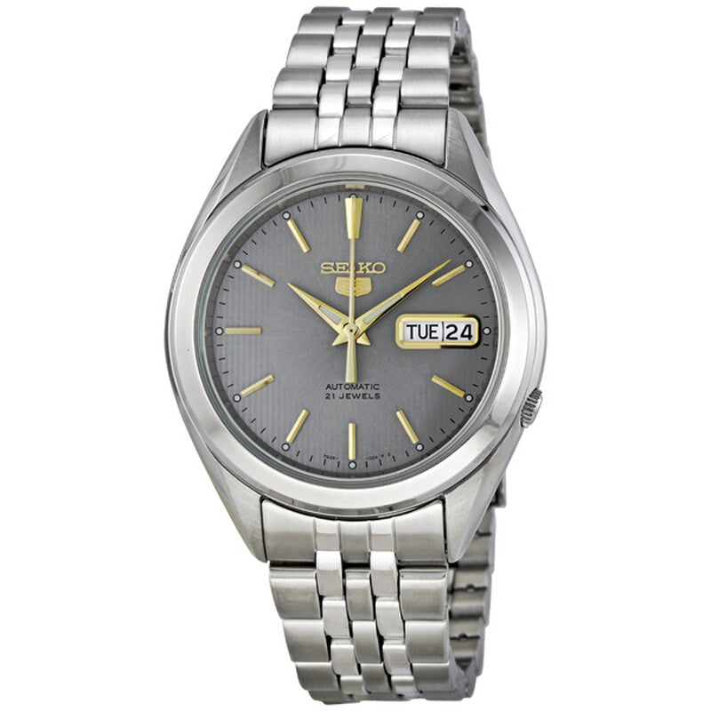 Seiko 5 Sport Automatic Grey Dial Stainless Steel Men's Watch SNKL19